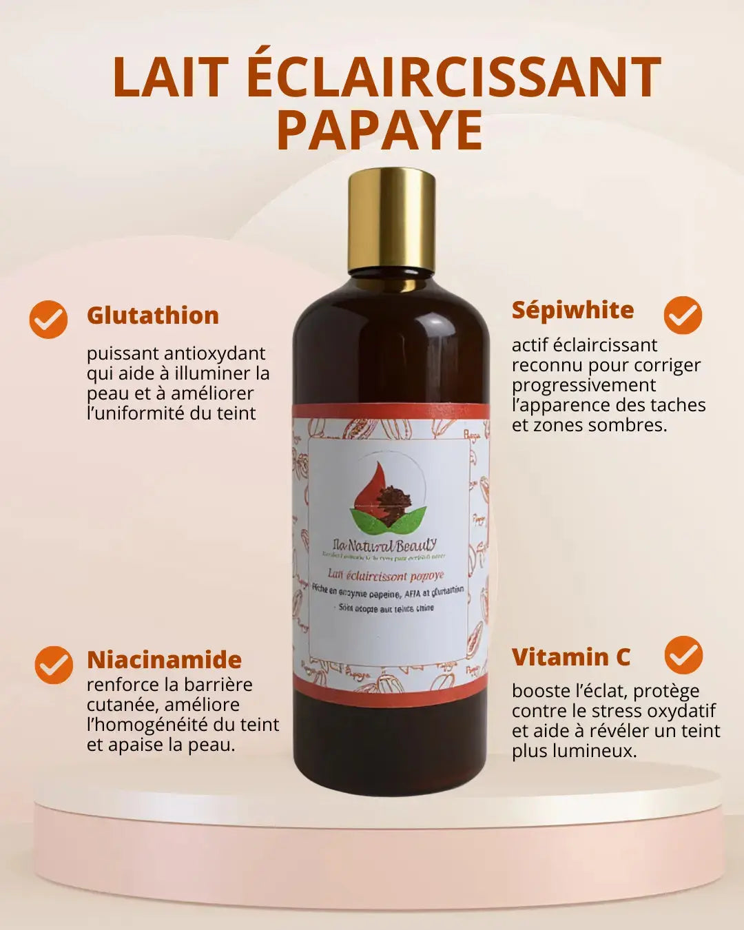 Lait corporel Glow inbcosmetic