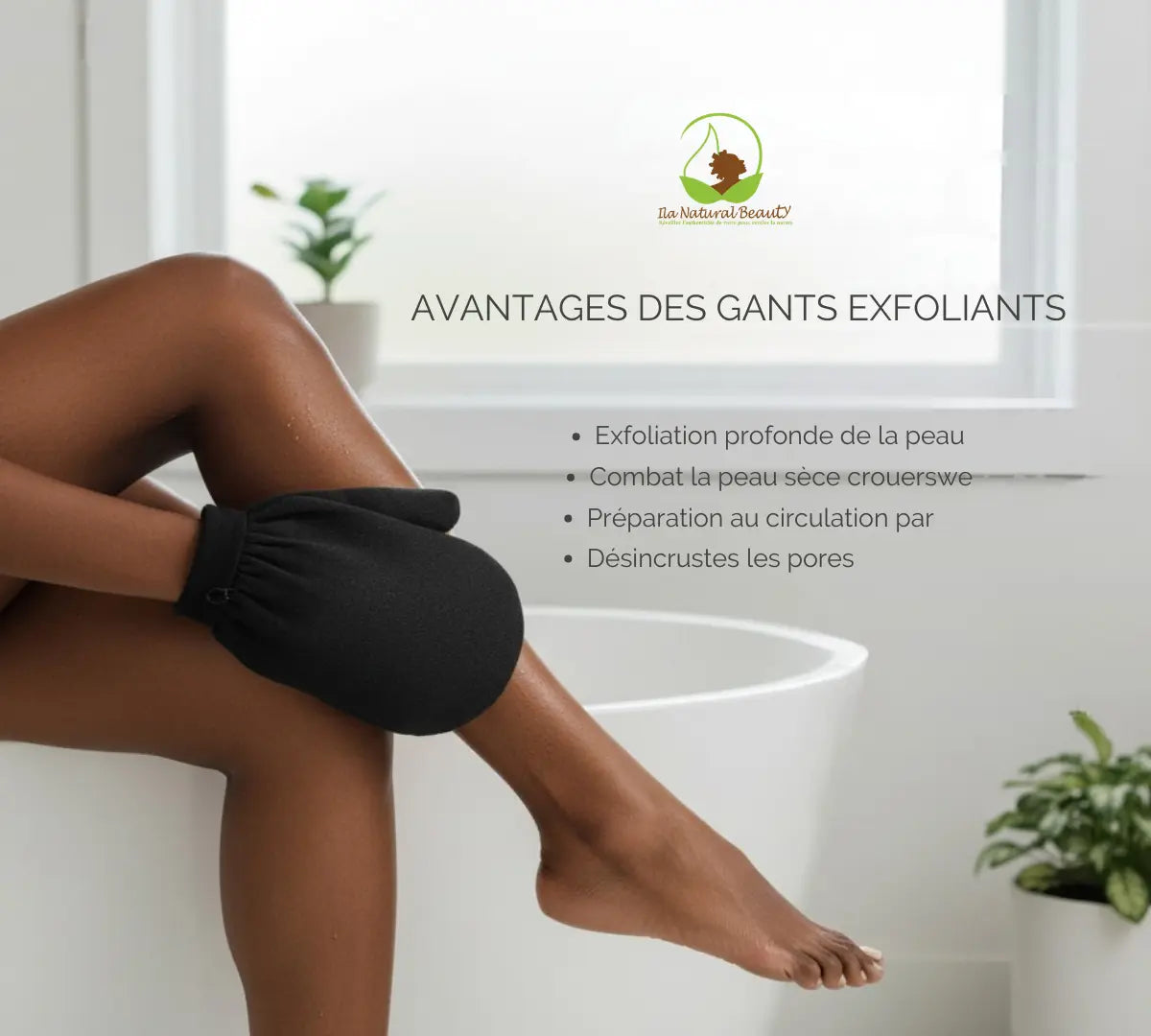 Gant exfoliant doux inbcosmetics