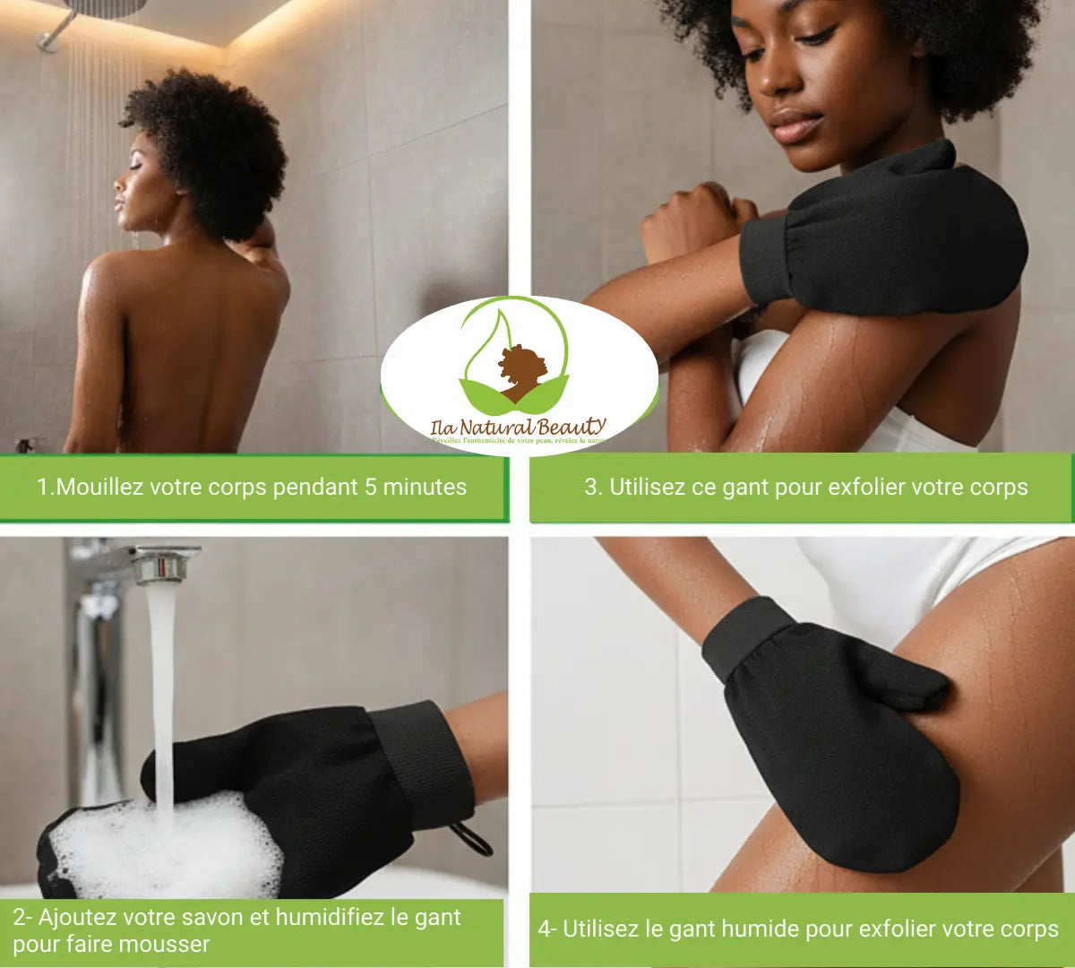 Gant exfoliant doux inbcosmetics